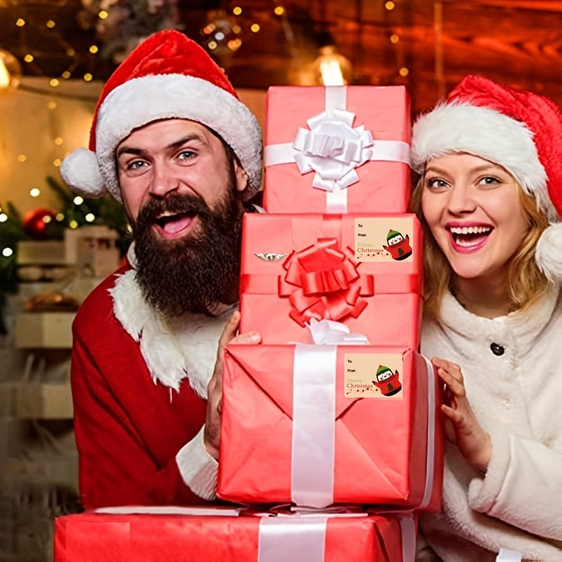 GiftTag Stickers – Kerststickers voor het persoonlijk maken van elk cadeau