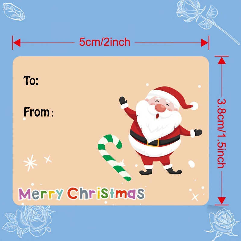 GiftTag Stickers – Kerststickers voor het persoonlijk maken van elk cadeau