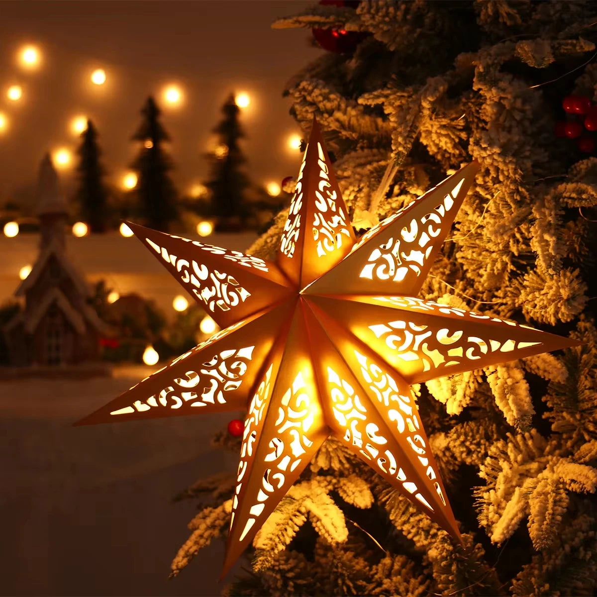 Christmas star lamp - Zorgt direct voor warme en sfeervolle kerstverlichting in huis.