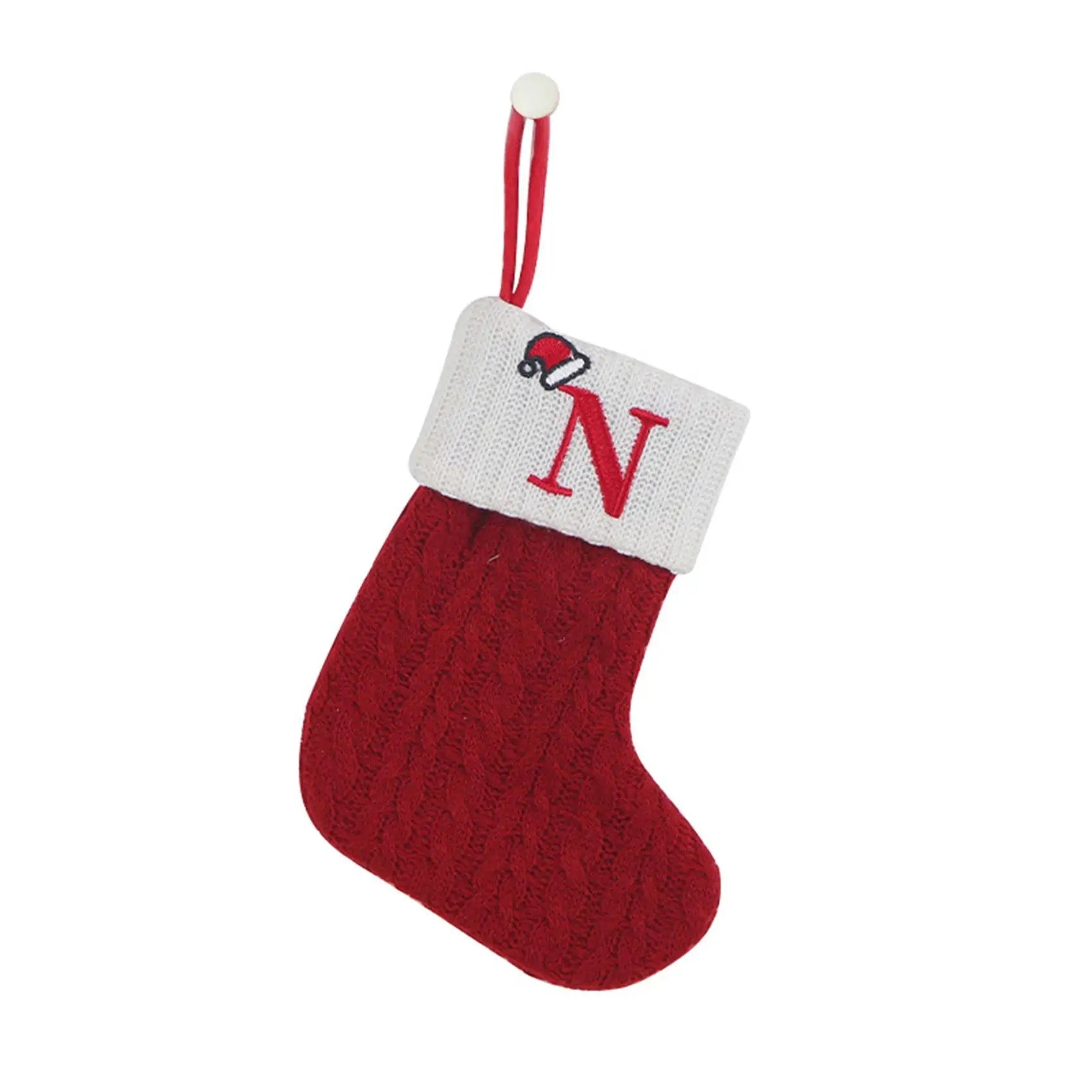 LetterCharm Stocking – Gepersonaliseerde kerstsok voor sfeervolle feestdecoratie
