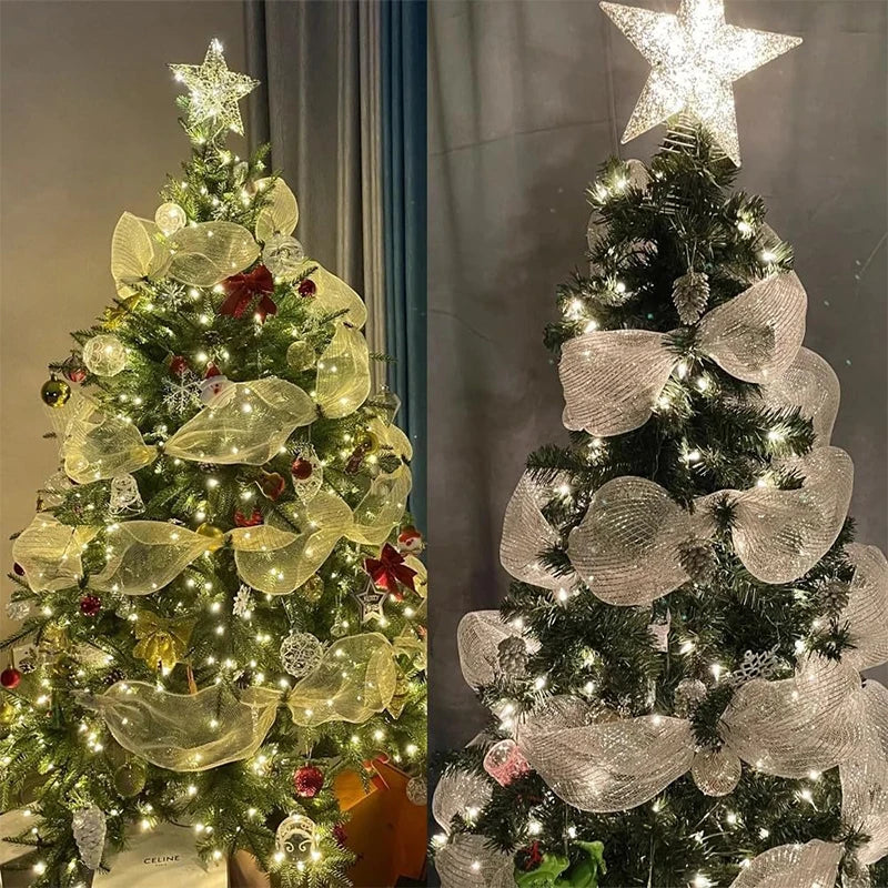 VelvetTree Ribbon – Luxe lint voor stijlvolle kerstboomdecoratie