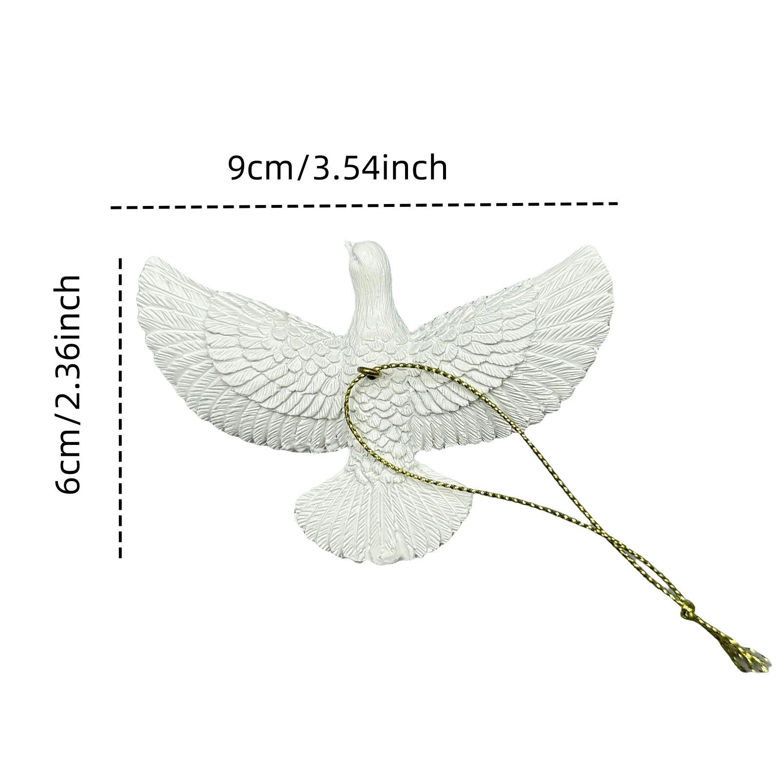 SnowDove Ornament – Stijlvol winters ornament voor feestelijke boomaccenten