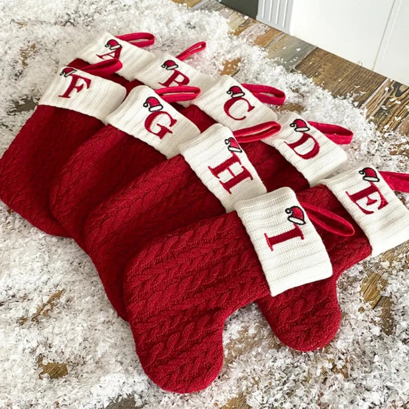 LetterCharm Stocking – Gepersonaliseerde kerstsok voor sfeervolle feestdecoratie