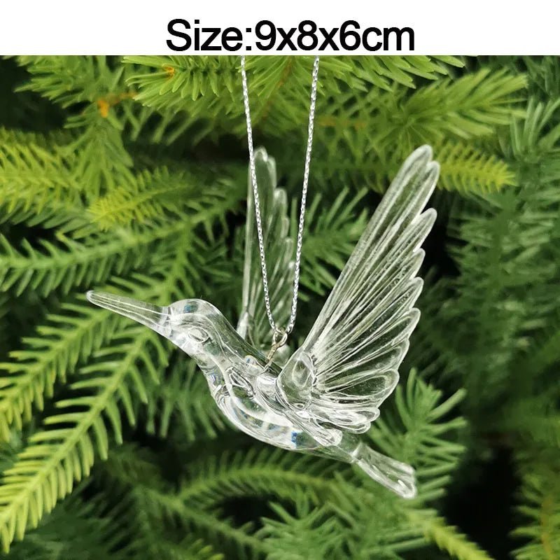 CrystalGlow Ornaments – Transparante Kersthangers