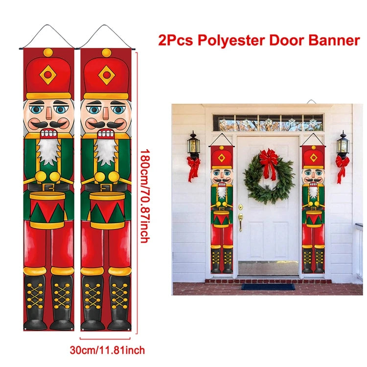 Kerst deurdecoratie banners - Geeft je voordeur of raam een feestelijke kerstuitstraling.