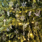 CrystalGlow Ornaments – Transparante Kersthangers