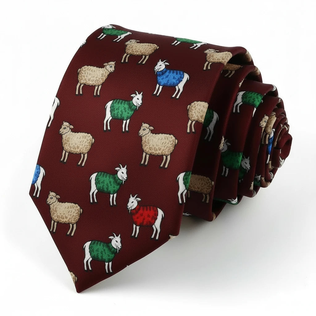 Festive christmas tie - Geef je outfit meer kerstsfeer met deze kerststropdas!