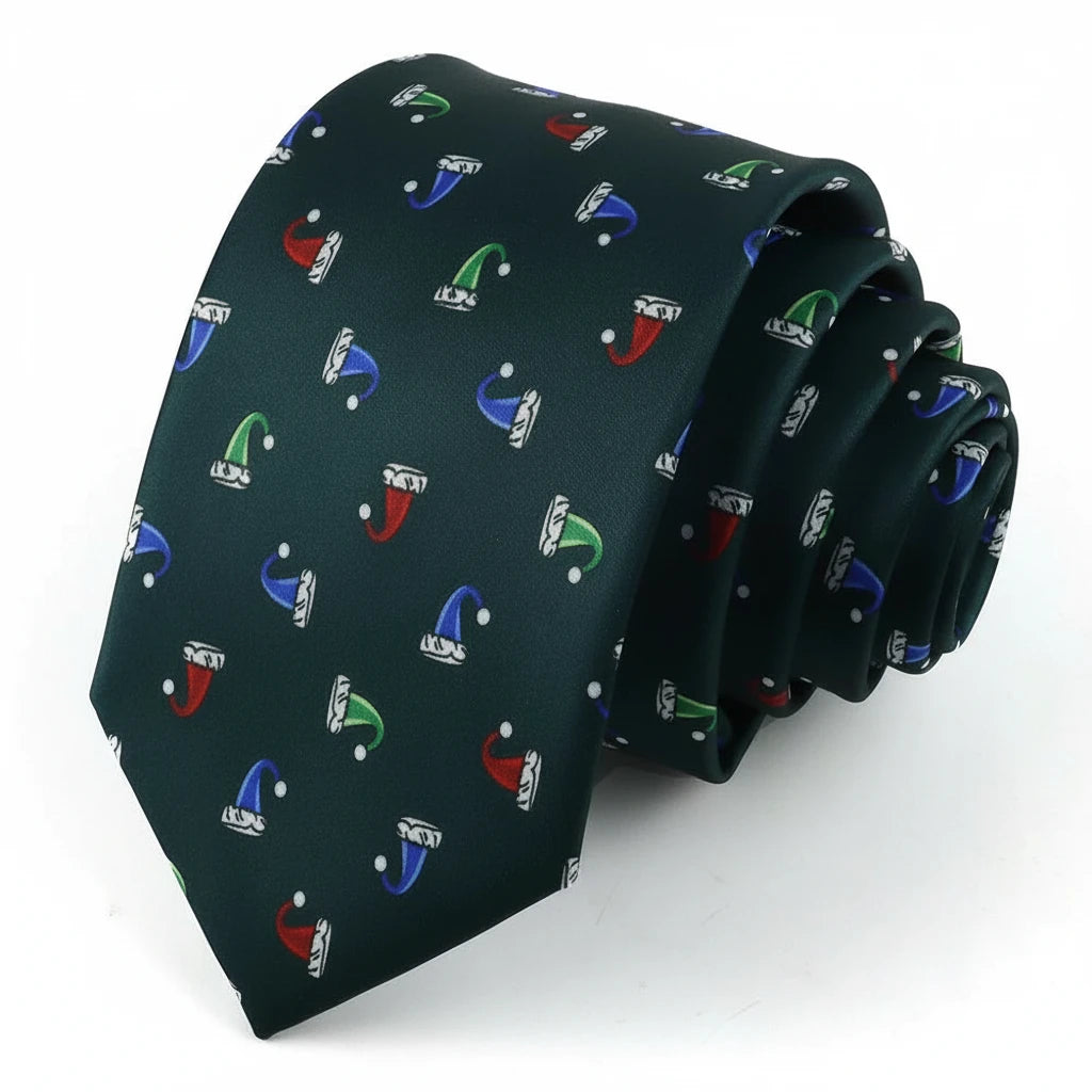 Festive christmas tie - Geef je outfit meer kerstsfeer met deze kerststropdas!