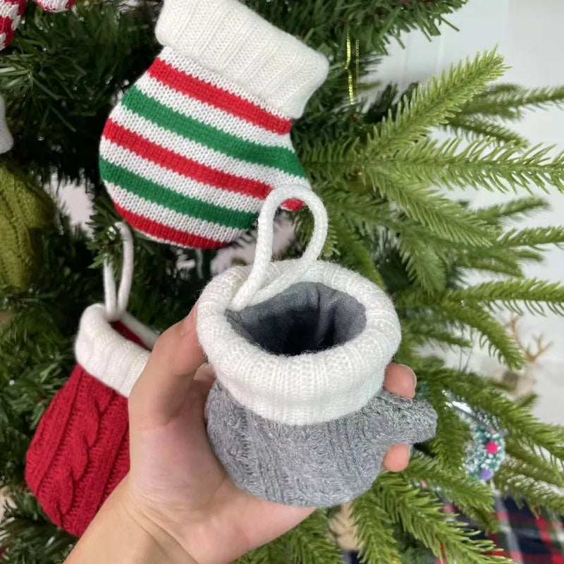 CozyTree Stocking – 5 Gebreide Kerstsok voor Sfeervolle Boomdecoratie