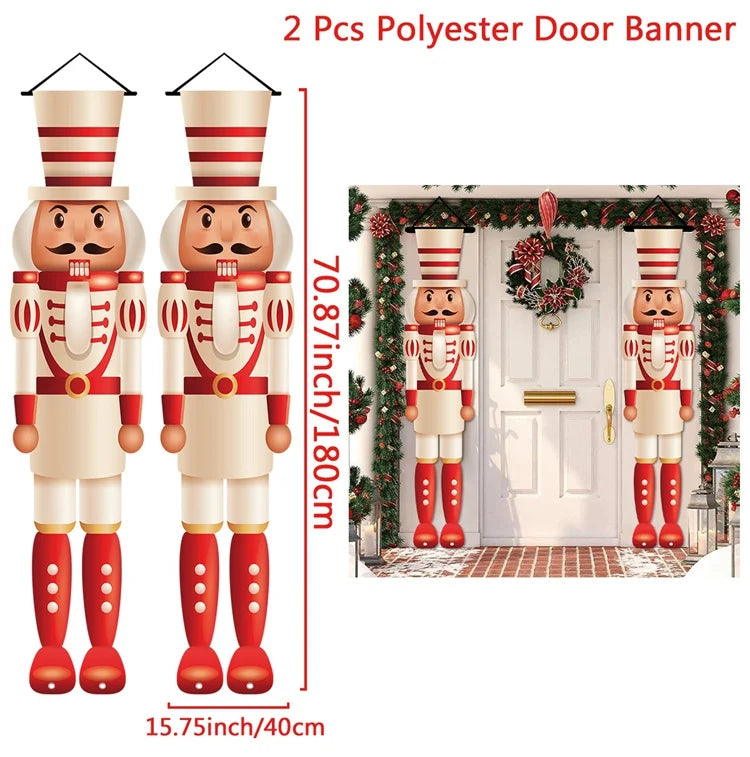 Kerst deurdecoratie banners - Geeft je voordeur of raam een feestelijke kerstuitstraling.