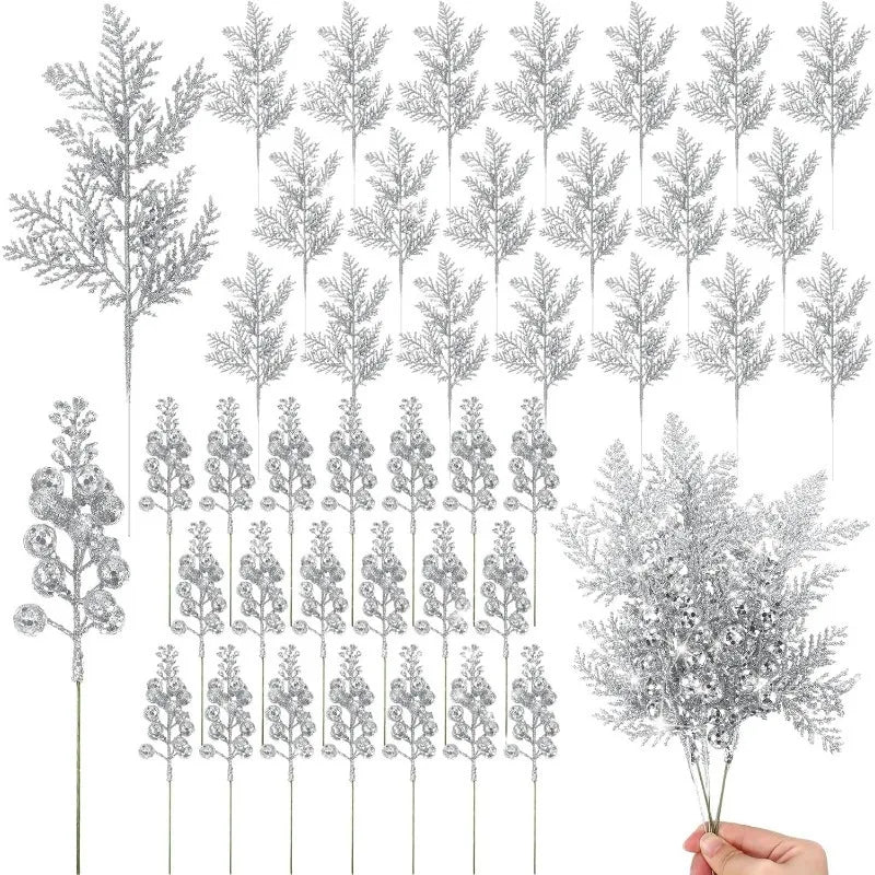 Winterglans decoratietakken - Geeft je kerstdecoratie  meer glans en volume.