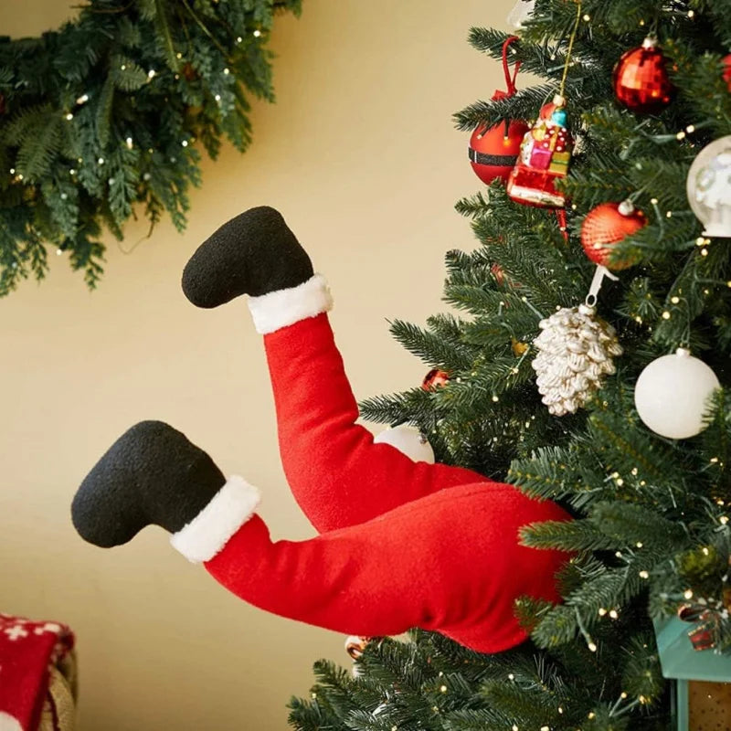 SantaStuck Legs – Hilarische kerstboomdecoratie